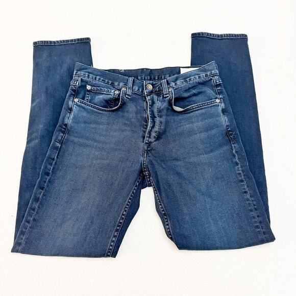 Rag & Bone Slim Fit 2 Button Fly Dark Wash Denim Jeans Size 30 - Picture 6 of 8